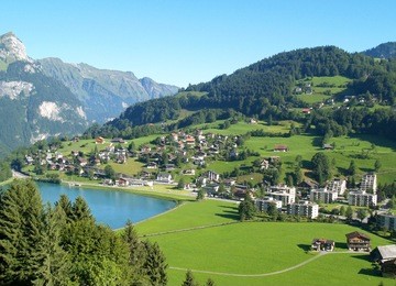 a small switzerland village near titlis peak