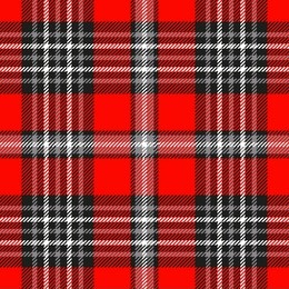 plaid check pattern in red, grey, black and white. seamless fabric texture print. 