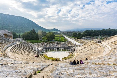 the theatre of ephesus ancient city
