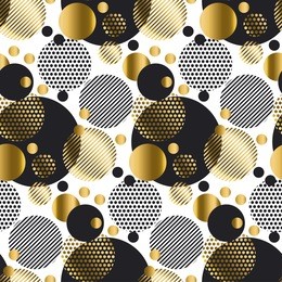 seamless dots modern luxury pattern. geometry circle seamless festive amass style fabric sample. geometric pattern swatch vector illustration