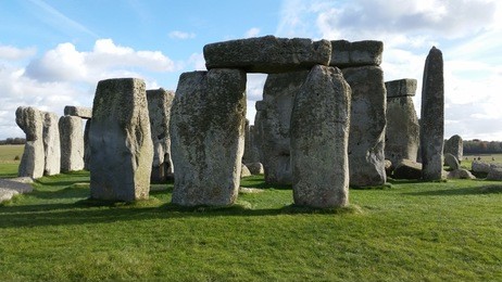 stonehenge is a prehistoric monument in wiltshire, england. view of the great monoliths