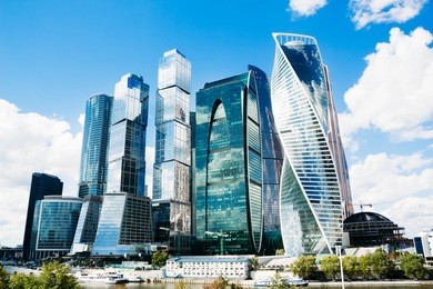 the complex of buildings "moscow city"