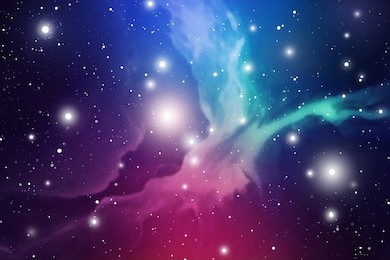 astrology mystic galaxy background. outer space. vector digital colorful illustration of universe.
