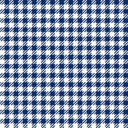 blue check plaid seamless fabric texture. vector illustration.