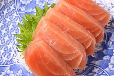 sashimi of the tuna; japanese food