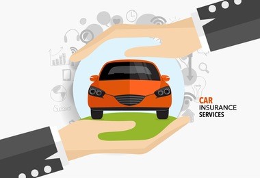 car insurance business service. vector illustration concept of insurance.
