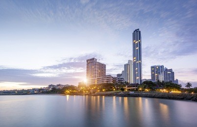 pattaya city in the morning