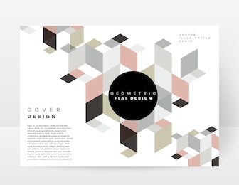 geometric background template for covers, flyers, banners, posters and placards, may be used for presentations and books, eps10 vector illustration