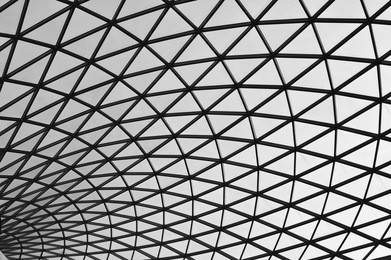 black and white abstract roof