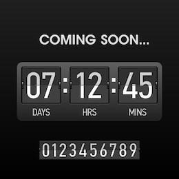 coming soon countdown website timer template