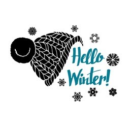 winter, text, hello, banner, greeting, background, calligraphy