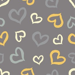 seamless vector background with decorative hearts. print. poster love. cloth design, wallpaper.