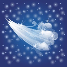 winter sketch with breath a cold wind. sample of christmas and new year greeting card, festive poster or party invitations. the flow of cold air. vector illustration.