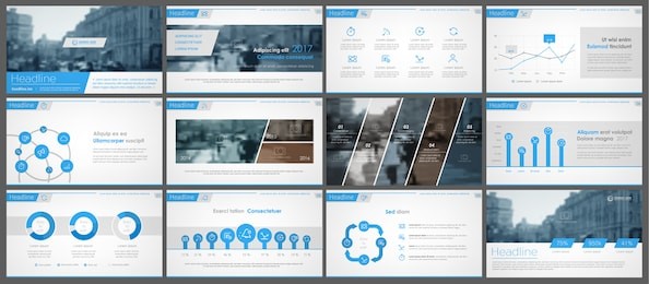 blue elements for infographics on a white background. presentation templates. use in presentation, flyer, corporate report, marketing, advertising, annual report