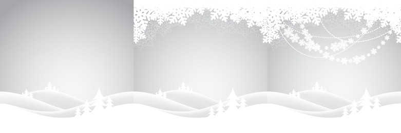 set of holiday christmas backgrounds with winter landscape. vector illustration