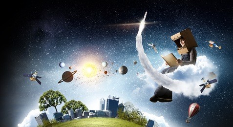 earth day concept . mixed media