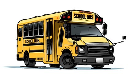 school bus color illustration