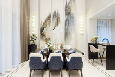 interior of modern dining room