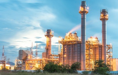 architecture of industry boiler in oil refinery plant