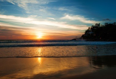 thailand phuket kata noi beach sunset