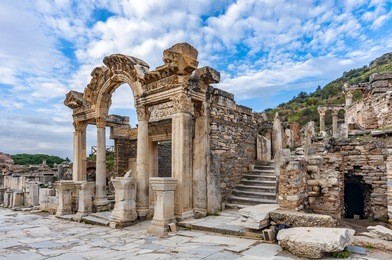 the hadrian temple of ephesus ancient city