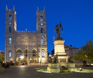 notre-dame basilica at night, montreal