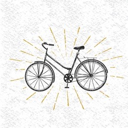sign of bicycle isolated on white background.vector symbol