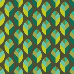 seamless leaf pattern vector