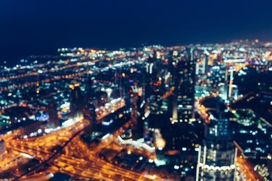 abstract city lights.