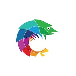 mantis shrimp logo stylized icon