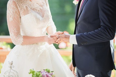the bride and groom in the retro style. wedding.
