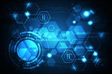 vector abstract background shows the innovation of technology and technology concepts.