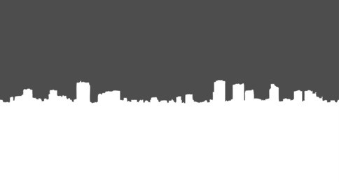 vector silhouette of city buildings. landscape, view, panorama.