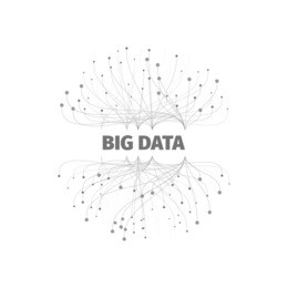 abstract big data illustration. information streams. network