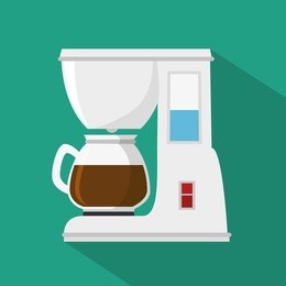 coffee machine isolated icon