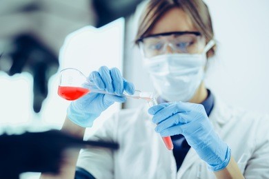 young scientist doing some research.