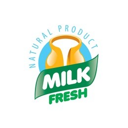 vector logo milk