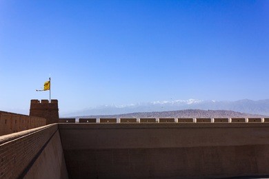 great wall in jiayuguan city