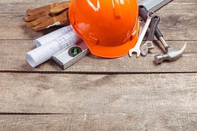 big set of construction tools  