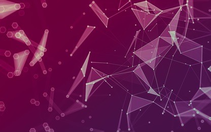 abstract polygonal space low poly dark background with connecting dots and lines. connection structure. 3d rendering