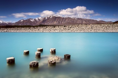 lake tekapo is the second-largest of three roughly parallel lakes running north-south along the northern edge of the mackenzie basin in the south island of new zealand