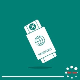 passport with tickets vector illustration. concept icons travel and tourism. international passport flat illustration. passport concept.