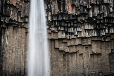 svartifoss waterfall, skaftafell national park, iceland