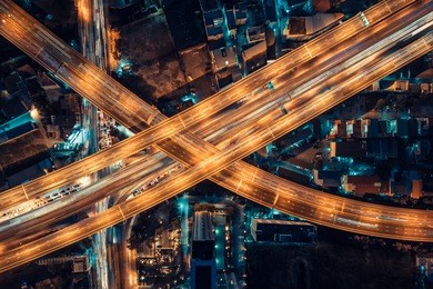 express ways, toll way, high way , roads in the city