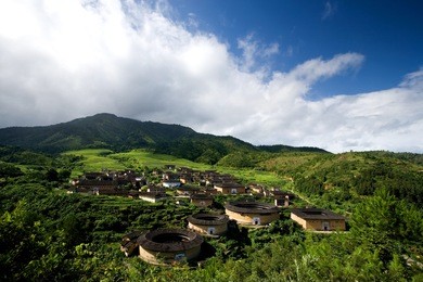 tulou,a historical site in fujian china.world heritage.