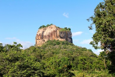 sigiriya, or the lion's rock, is a unesco world heritage site in sri lanka