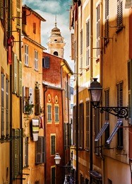 old building in the old town nice, cote d azur, france