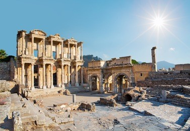 celsus library in ephesus, turkey