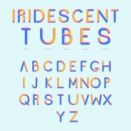 shiny letters. stylized colorful alphabet with vibrant colors .