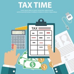 vector tax day design,payment. government and state taxes. data analysis